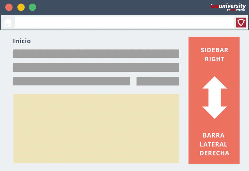 Mockup sidebar right o barra lateral derecha - weuniversity