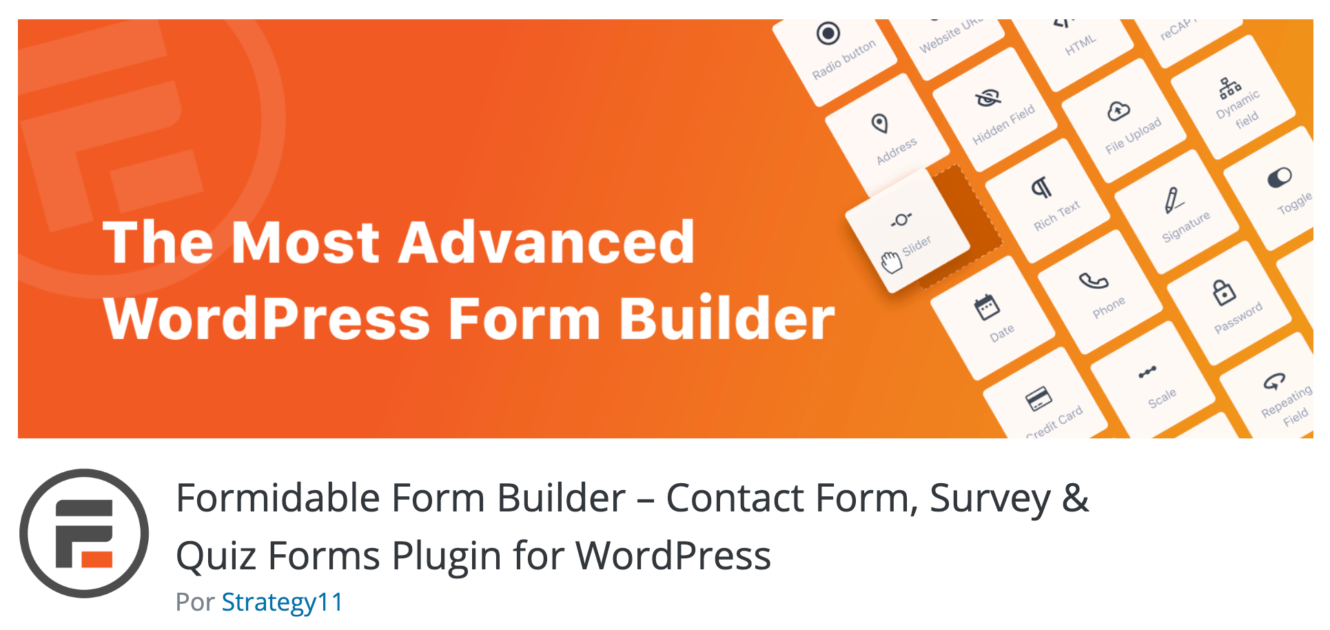 Formidable Form Builder – Contact Form, Survey & Quiz Forms Plugin for WordPress