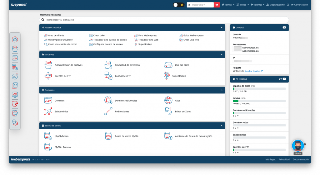 wePanel by Webempresa